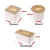 3 PCS Creative Wood Interior Products Wooden Tissue Box Napkin Paper Boxes Storage Case Cover Holder
