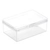 Пластиковая коробка Прямоугольная пластиковая прозрачная с коллекцией ящиков для хранения крышки