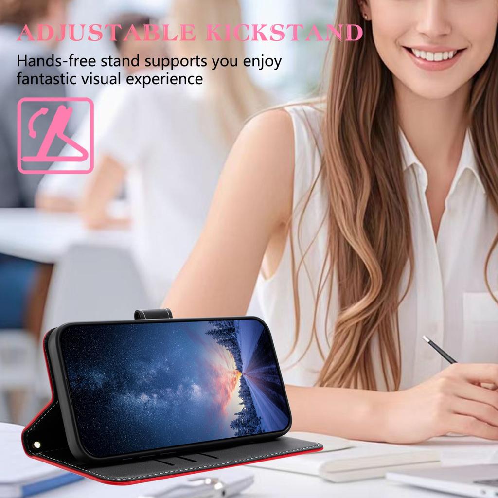 Флип-кейс из ПУ-кожи для iPhone Air 17 16E 15 14 11 12 13 Pro XS Max Кошелек Чехол для телефона для iPhone X XS XR 6 6S 7 8 Plus SE 2025