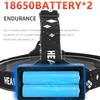 XHP100 9-core Built In BatterySensor Led Headlamp Powerbank 7800mAh Headlight Zoomable Head Flashlight Lamp Torch for Camping