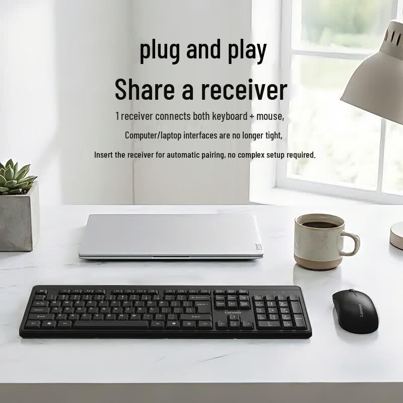 Lenovo Беспроводной комбо-набор клавиатуры и мыши KN210