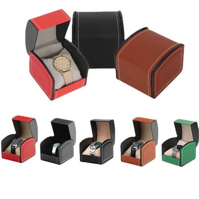 Искусственная кожа, искусственная кожа, коробка для хранения часов, витрина, съемная подушка с одной сеткой, подарок