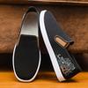 Мужские старые пекинские тканевые туфли повседневные туфли 2025 четырехсезонные низкие на плоской подошве туфли для вождения черные туфли-слипоны мужские
