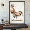 Деревенский Фермерский Петухи Винтажный Постер Ферма Курица Настенное Искусство Картина Печать на Холсте Кухня Комната Домашнее Украшение Живопись Cuadro