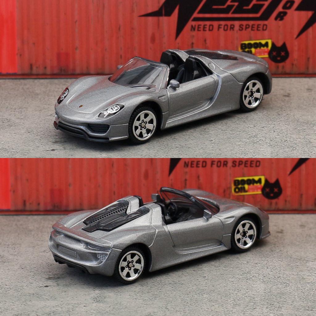 1/61 Porsche 918 Spyder Toy Car Model CCA MSZ 1:64 Diecast Miniature Free Wheels Collection Suitable for Hot Wheels Gift Kid