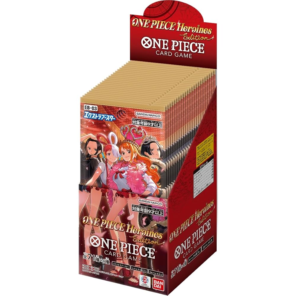 Bandai One Piece Карточная игра Дополнительный бустер Издание Героини One Piece EB-03