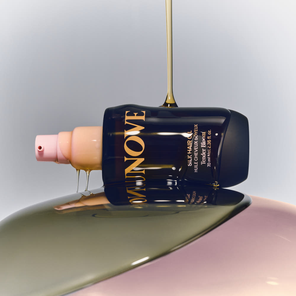 UNOVE Silk Oil Hair Essence 70ml Tender Bloom or Warm Petal Nourishing Shine Care for Damaged Hair
