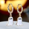 1 пара сережек-подвесок с эмалью золотого цвета на Хэллоуин для женщин в готическом стиле сладкие панк-ювелирные изделия