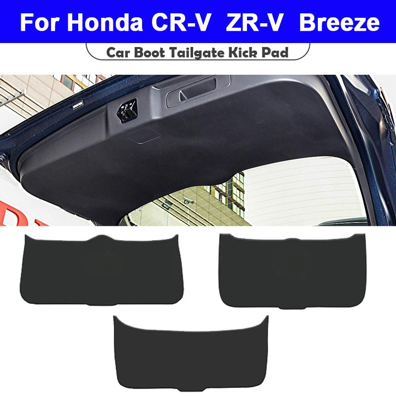 Для Honda Breeze CR-V ZR-V 2024 2025 Защитный коврик для крышки багажника автомобиля Защитная накладка на задний багажник Кожаная декоративная накладка против ударов ногой