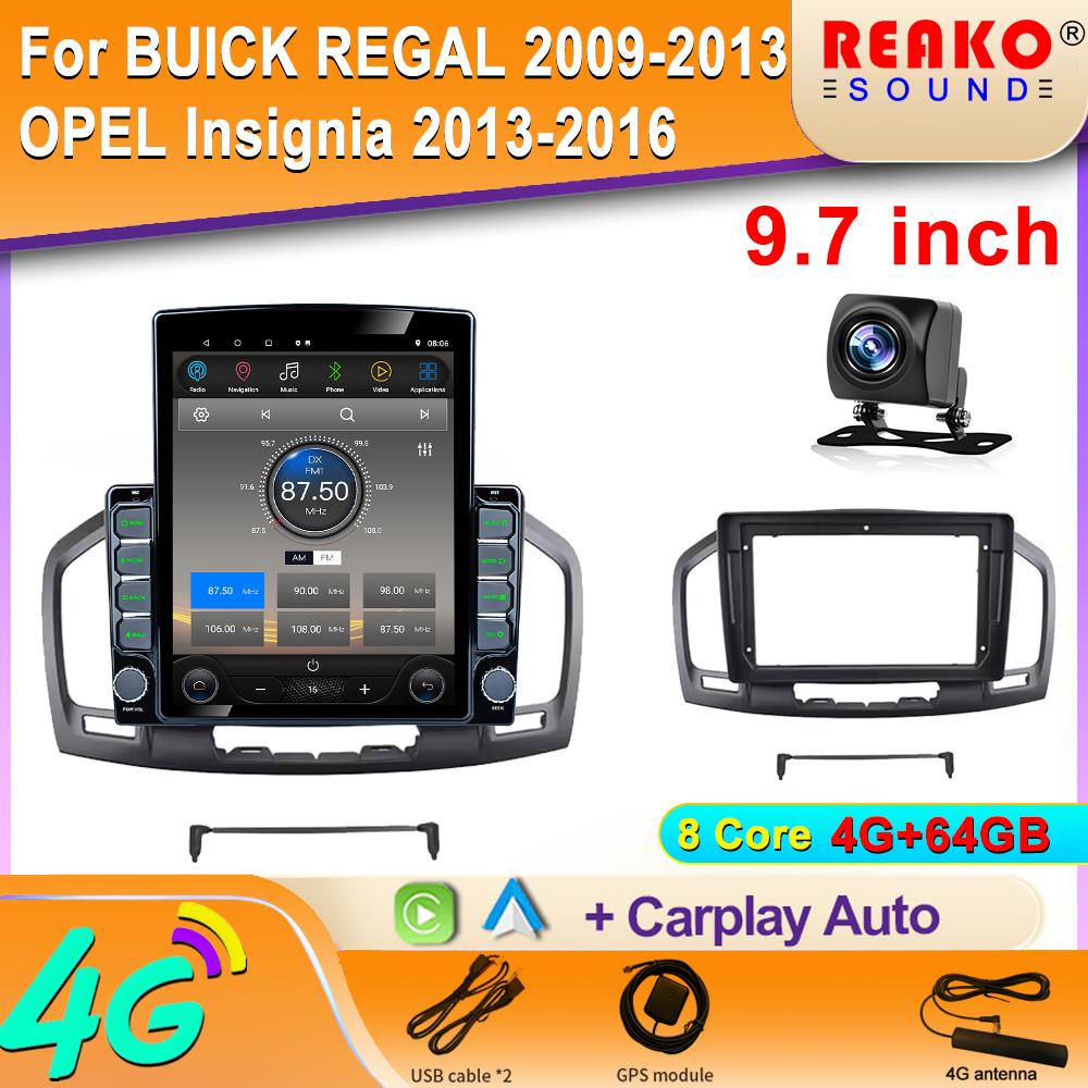 9,7-дюймовый вертикальный экран Tesla Car Radio для Buick Regal для Opel Insignia 2009-2013 GPS-навигация Мультимедийный проигрыватель Carplay 2din