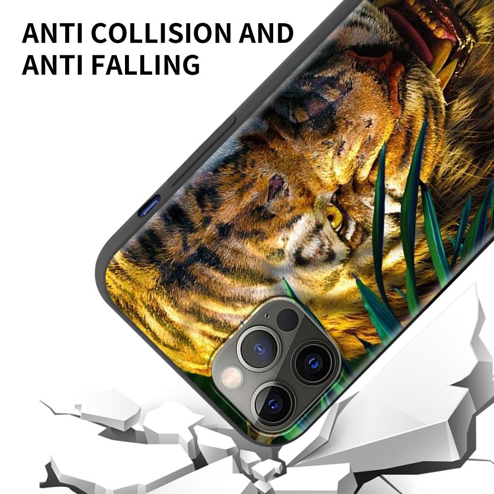 Мягкий чехол для телефона Lion Alpha Male Tiger для Apple iPhone 11 12 Pro Max SE 2020 7 8 Plus XR X XS 6 6S 5 5S, силиконовая задняя крышка