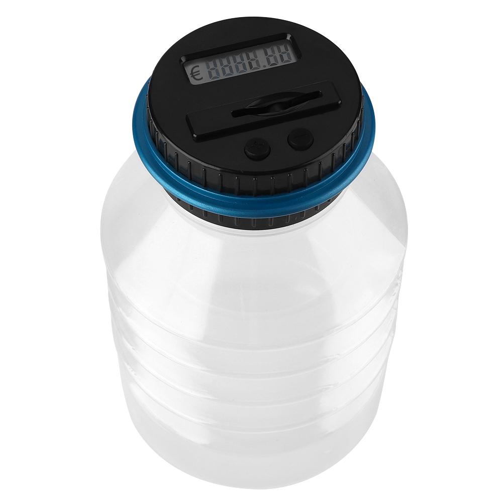 Цифровая копилка с ЖК-дисплеем, банка для подсчета монет евро, горшок для экономии денег