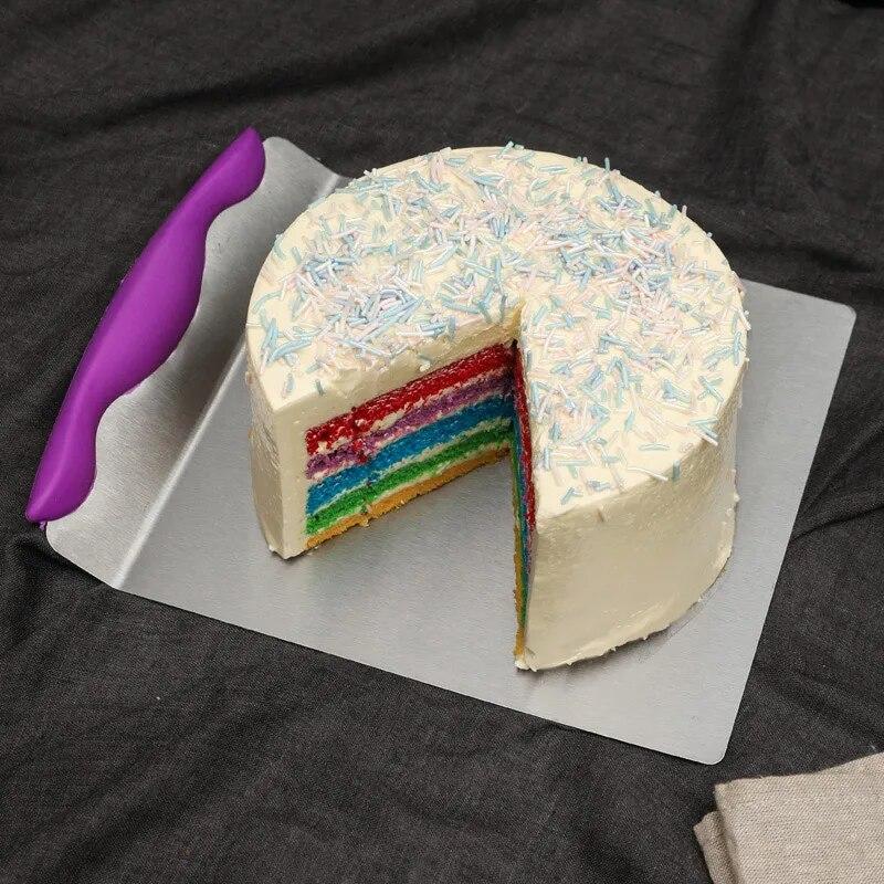 Stainless Steel Cake Tray Transfer Scoop Cake Moving Plate Baking Tool Bread Pizza Blade Lifter Shovel Pastry Scraper Bakeware
