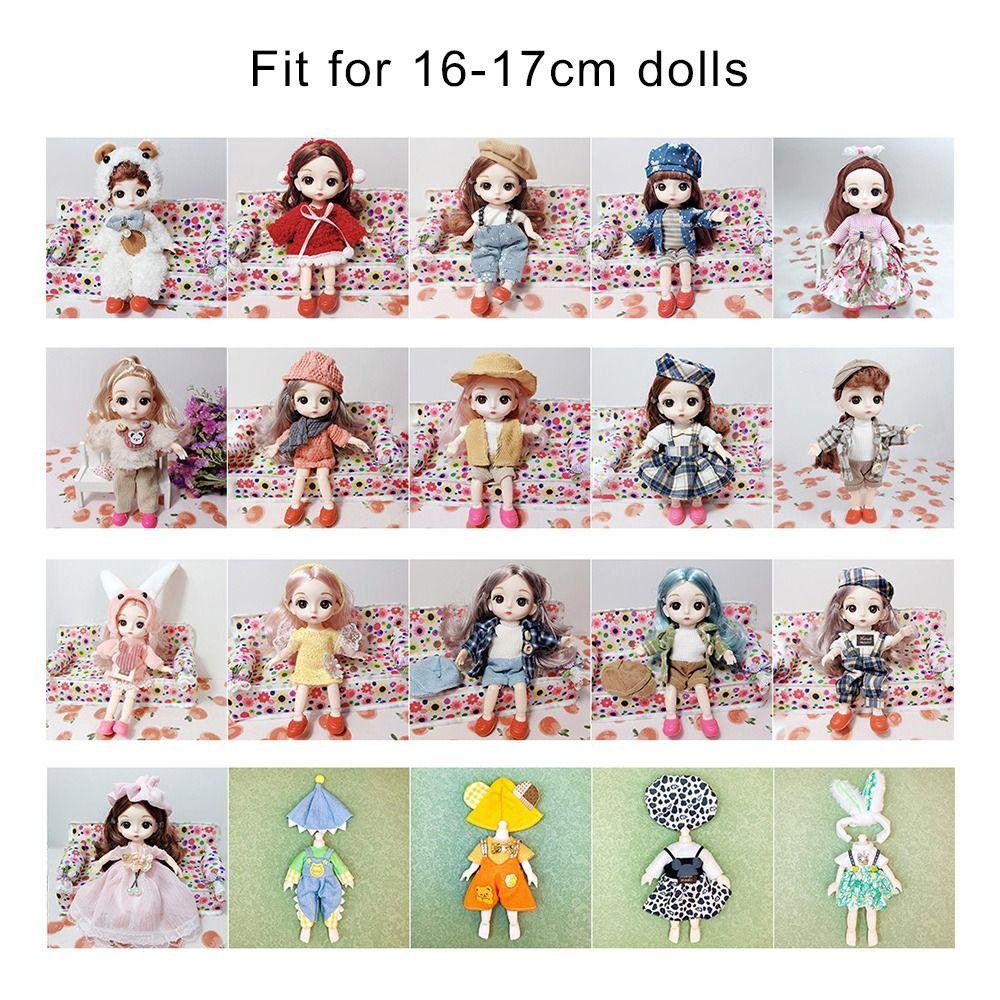 Casual Wear High-end Dress Up 20 Styles 1/12 Doll Dress Doll Skirt Suit for 16~17cm Doll