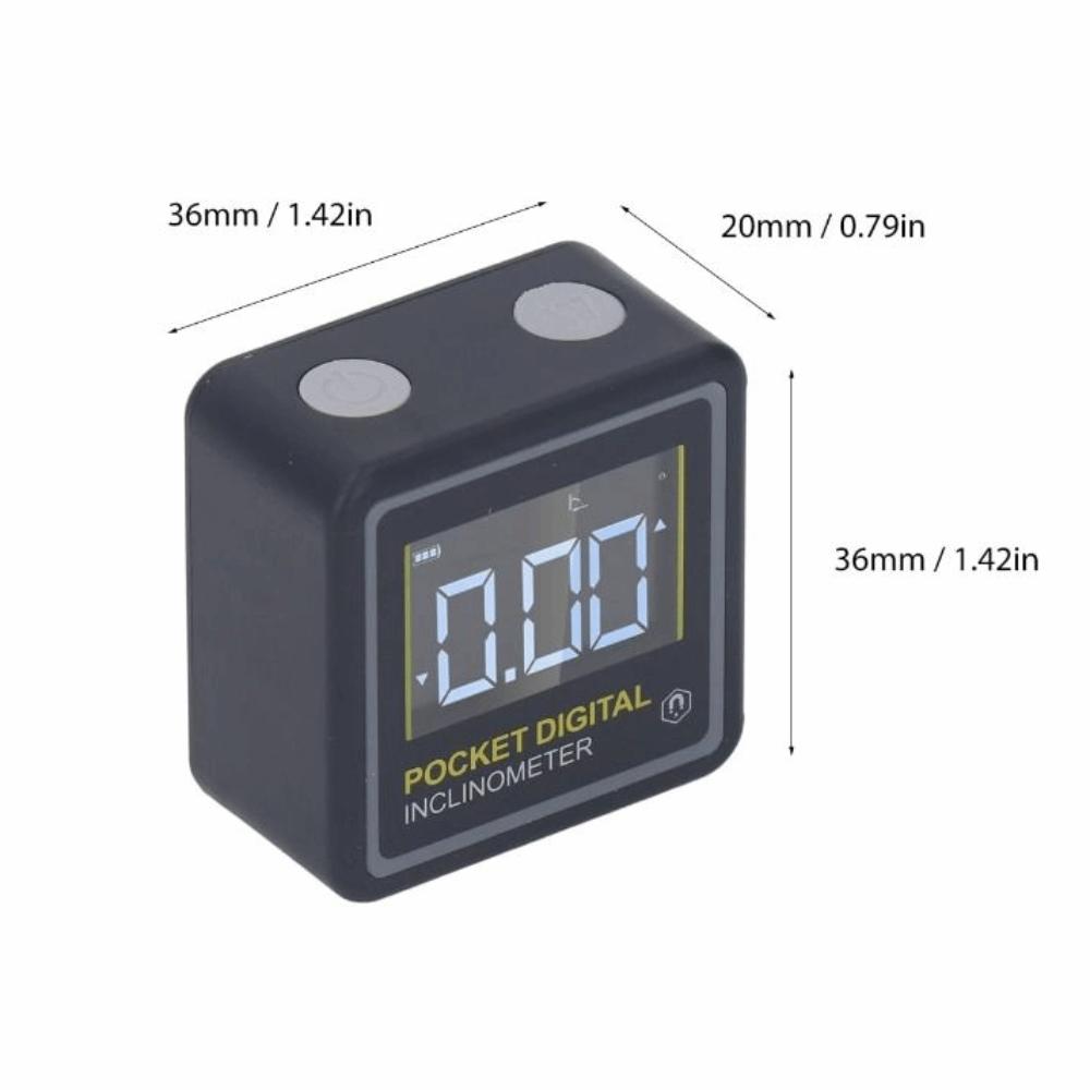Waterproof Electronic Angle Protractor LCD Backlight Angle Finder Level Gauge  Construction