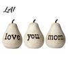 Heartfelt Family Keepsakes Love/You/Mom Pear Sculpture Decorative Resin Figurine Vintage Style Bedroom Tabletop Decorations Mother Birthday Ornament