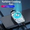 Охладитель для мобильного телефона с задним зажимом, синяя подсветка, девять вентиляторов, радиатор, для просмотра коротких видео
