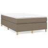 3144510 vidaXL Divan Bed with Mattress Taupe 120x200 Cm Fabric
