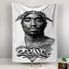 Printed Tapestry 2Pac Tupac Shakur Bandana Portrait Hip Hop Rap Music Dorm Room