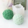 Flower Ball Silicone Candle Molds Aromatherapy Crafts Candles Spherical Flower Relief Resin Mold for Handmade Wedding Souvenirs