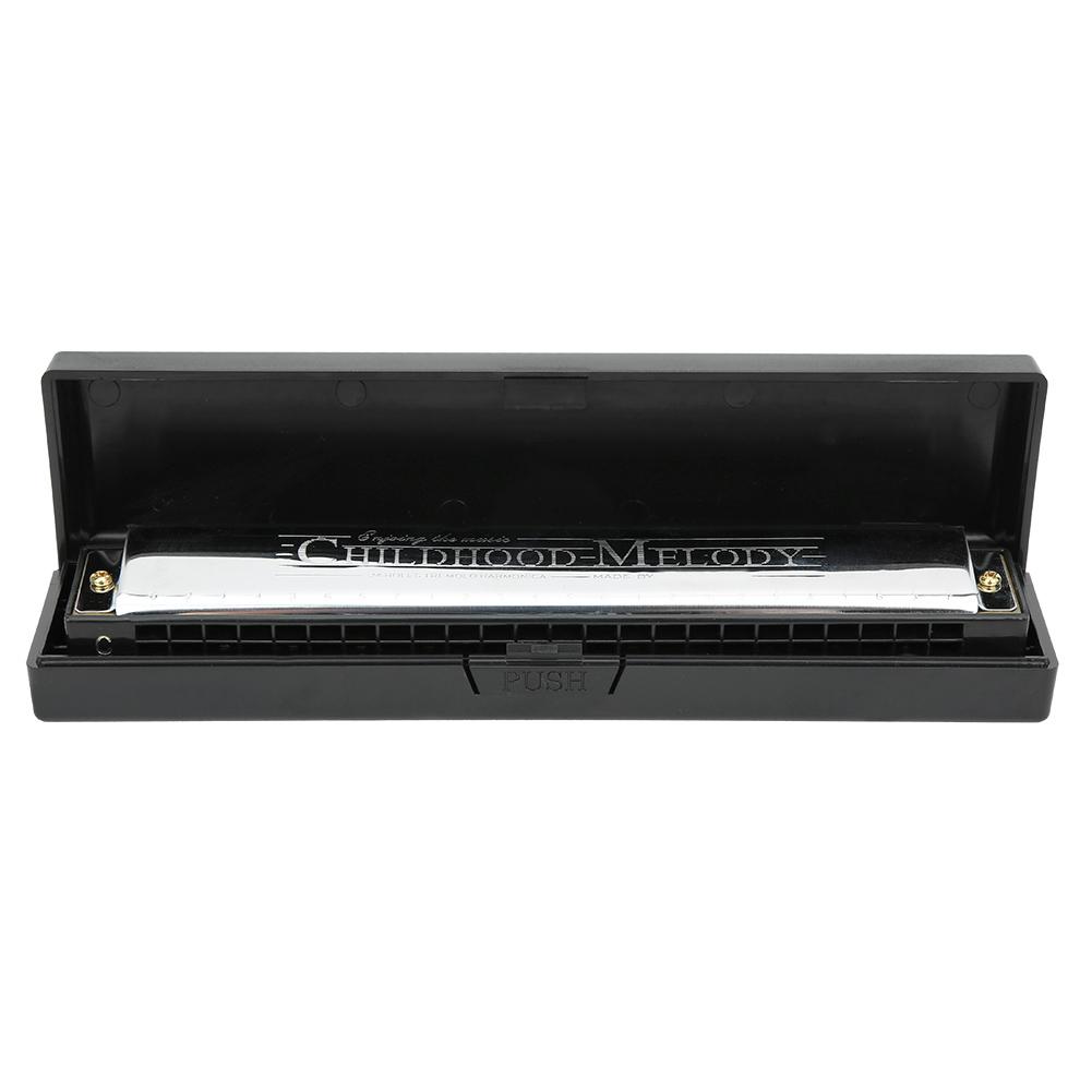 Профессиональная губная гармошка диатоническая арфа до мажор крышка из нержавеющей стали 24 отверстия