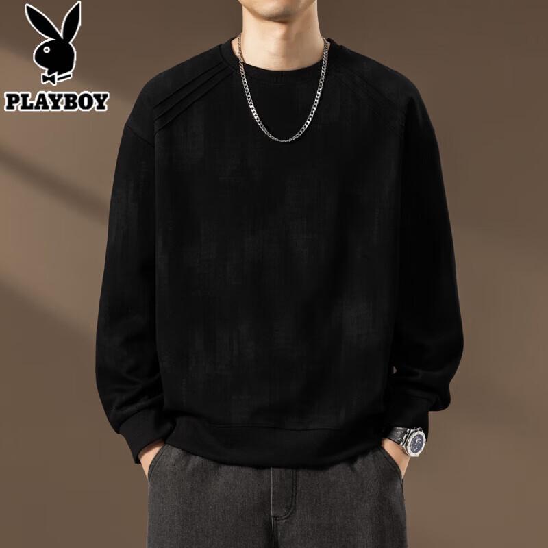 PLAYBOY Мужская свободная футболка с длинным рукавом