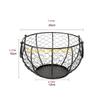 F26C Kitchen Storage Metal Wire Egg Basket Farm Chicken Cover Egg Holder Organizer for Case Nordic Snack Fruit Container