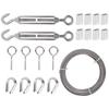 Stainless Steel Wire Rope Kit Tension Adjustable UV Resistant Multipurpose Wire Rope Kit for Home Ga