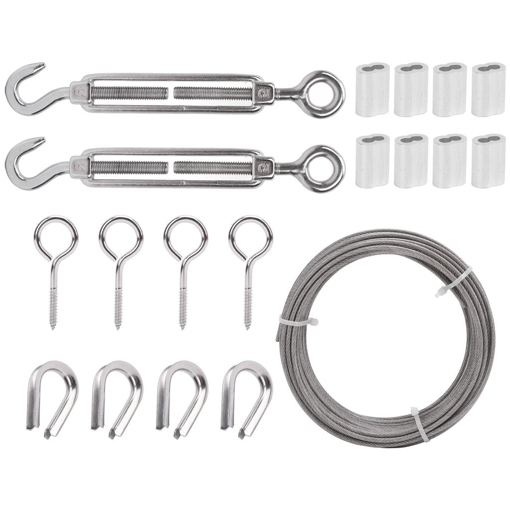 Комплект тросов из нержавеющей стали с регулируемым натяжением, устойчивый к ультрафиолетовому излучению, многоцелевой комплект тросов для дома Ga