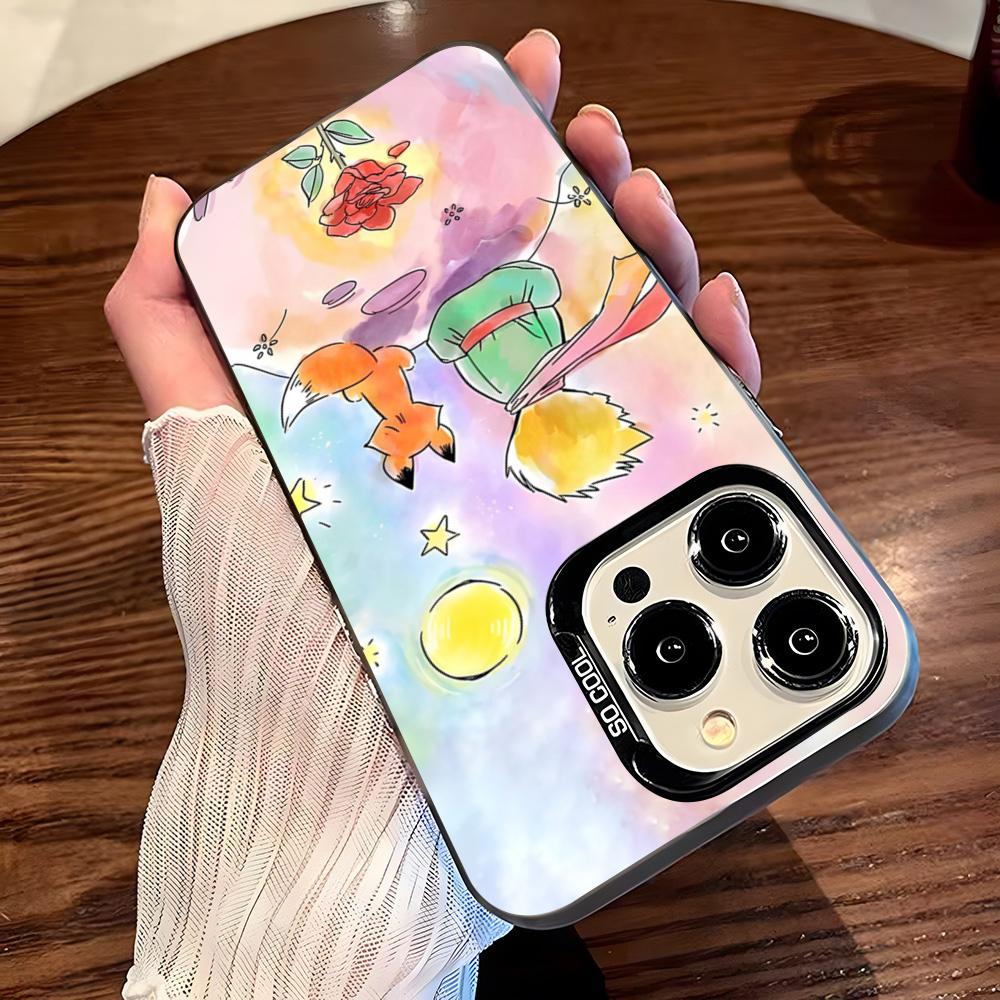 Чехол для телефона «Маленький принц» для iPhone 17 Pro Max 16 Pro Max 15 14 13 11 12 Mini Xs X Xr 7 8 Plus Se Цвет Серебристый Чехол
