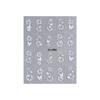Butterfly and Star Hollow Nail Stickers - Thin, Tough, Adhesive Flat Type