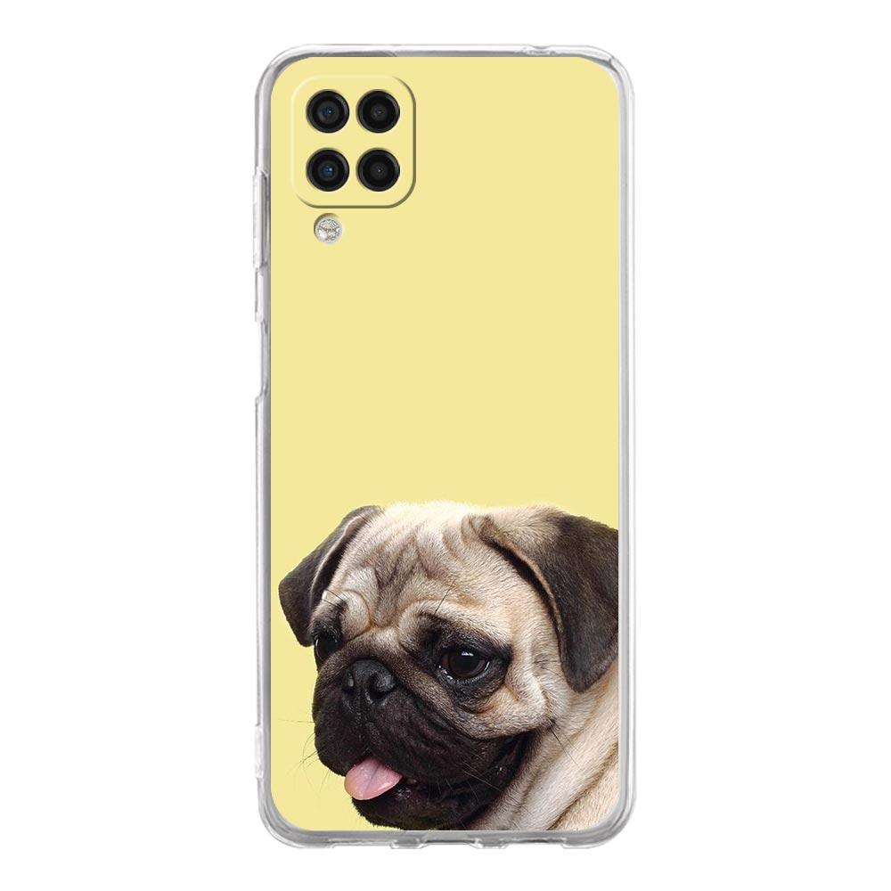 Милый мопс чехол для телефона Samsung Galaxy A13 A33 A35 A55 A73 A53 A23 A51 A71 A21S A12 A31 A41 A05s A03S A15 A25 A32 5G