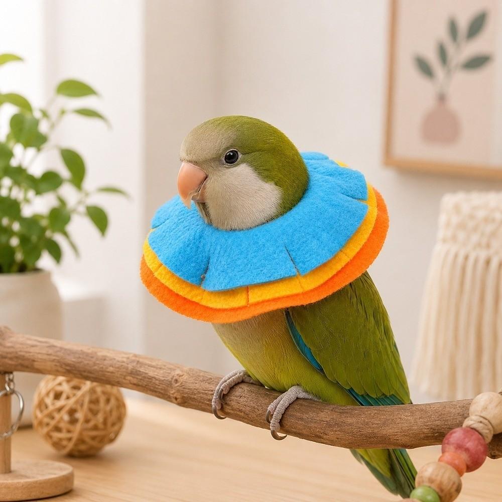 Breathable Parrot Elizabethan Collar Anti-Bite Anti Lick Recovery Collar Wound Care