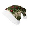 2024 Double-Sided Plus Velvet Christmas Hat for Adults & Kids