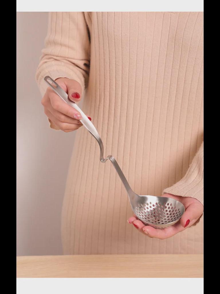 Японская ложка для супа из нержавеющей стали 304 с длинной ручкой — креативный дизайн для каши/горячего горшка в домашнем хозяйстве