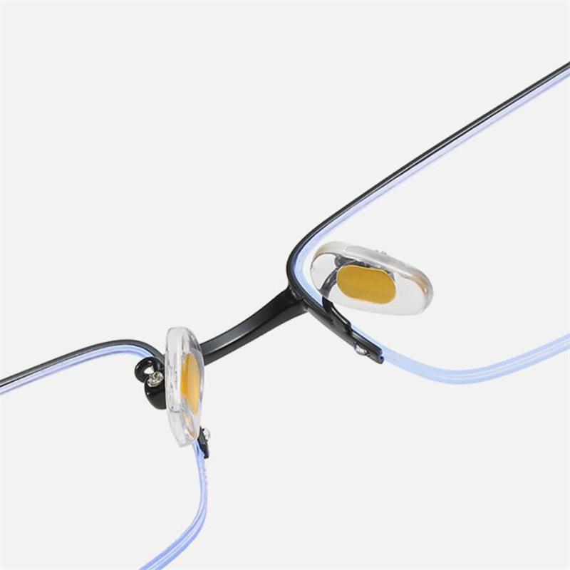 Metal Half Frame Prescription Eyeglasses Men Blue Light Blocking Nearsighted Glasses Male 0 -0.5 -0.75 -1.0 To -6.0