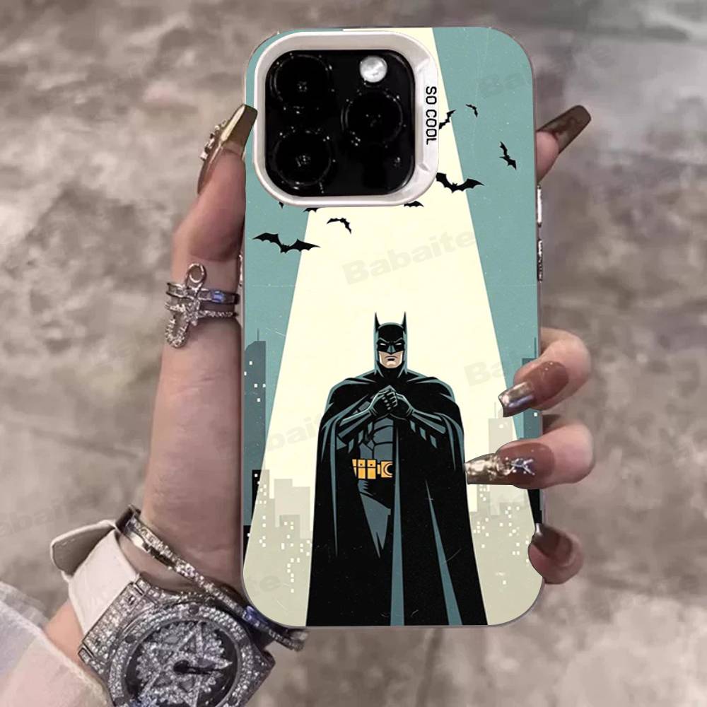 Чехол для телефона W-Batmans-r для iPhone 16 15 14 13 12 11 17 Pro Max Plus Цвет Серебристый Корпус