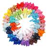 20pcs Snap Hair Clips with Bows Boutique Grosgrain Ribbon 2 Inch Hair Bows No Slip Hair Barrettes for Infant Toddlers Baby Girl