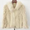 OFTBUY Winter Women Coat Real Fox Rabbit Fur Jakcet Thick Warm Short Jacket Office Lady Casual Outwears