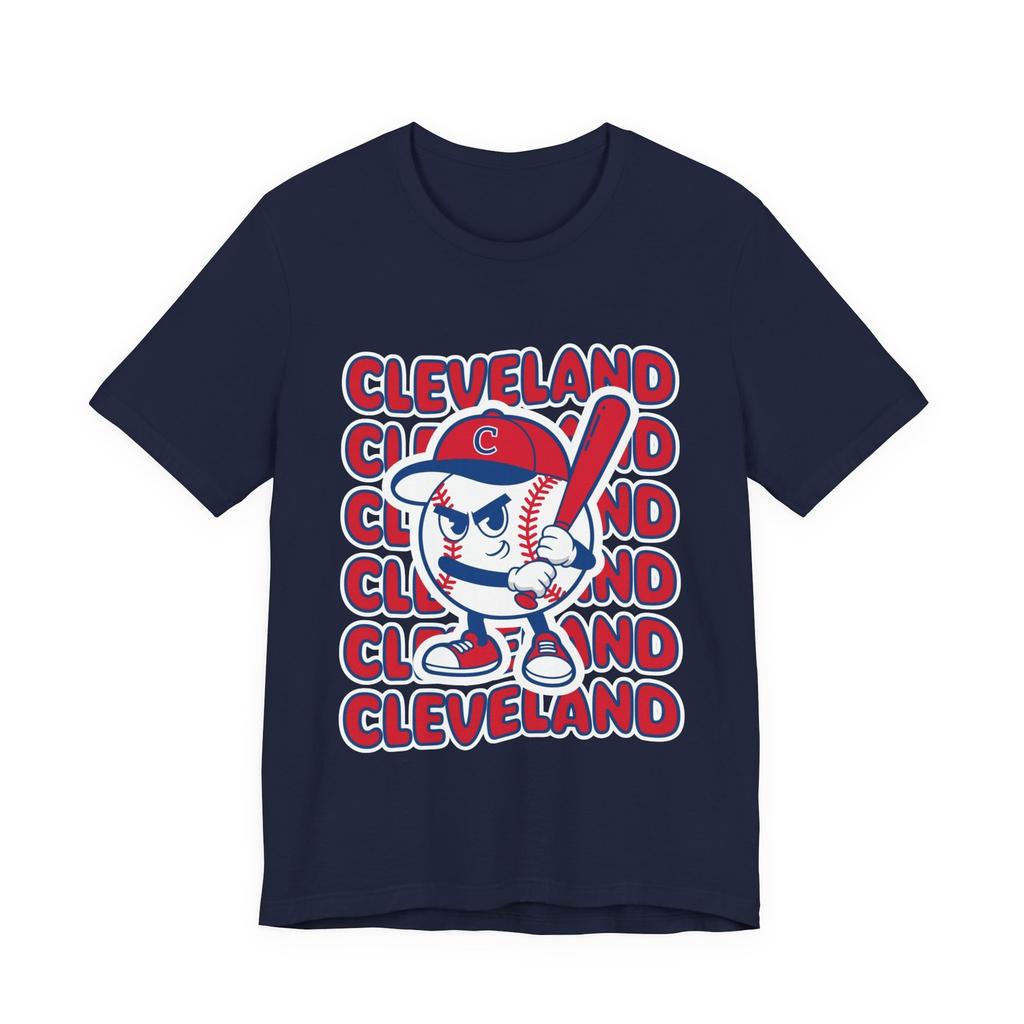 Cleveland Baseball T-Shirt Retro Mascot Tee Vintage Style