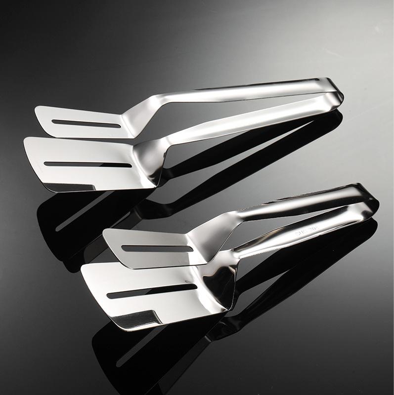 304 Stainless Steel Extended Steak Fried Clip Multi-specification Thick Mirror Polished Hotel Buffet Fried Fish Clip