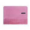 2025 Autumn/Winter Solid Color Imitation Cashmere Mid-Length Warm Tassel Scarf - Japanese & Korean Sweet Fashion