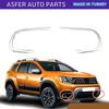 Рамка противотуманных фар из 2 частей из нержавеющей стали с хромом для Duster Mk2 2018 после