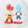 8-21 шт./лот Мини-фигурки Dragon Ball Супер Сайян Гоку Веджета Фигурки Действия Куклы DBZ Модели Игрушки Подарки