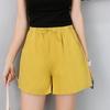 Fashion Women Pants High Waist Spring Summer Comfortable Linen Shorts Pants Solid Drawstring Large Size Thin Loose Wide Leg Shorts