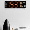 Большие цифровые настенные часы с пультом управления, отображением температуры, даты, дня недели, таймером обратного отсчета, настольные часы, настенные, с двойным будильником, светодиодные часы AVE