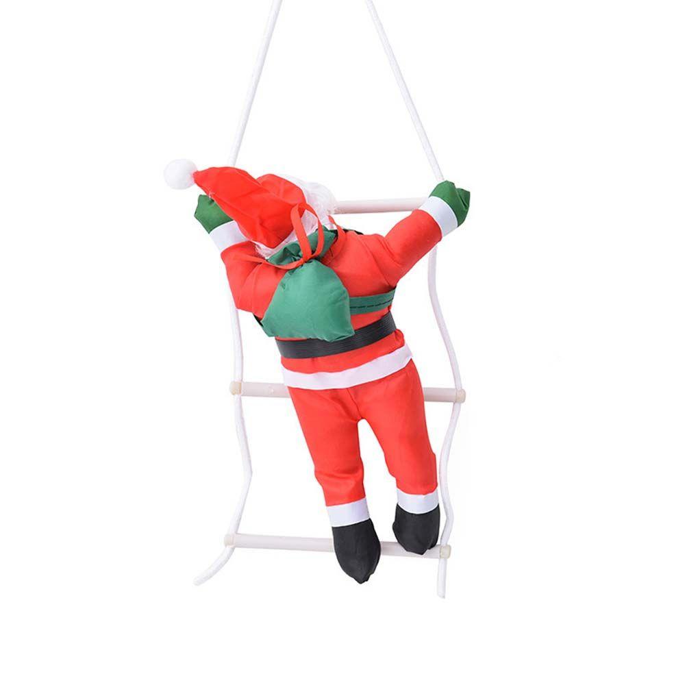 Creative Xmas Climb Ladder New Year Santa Claus Hanging Ornament Christmas Decoration Kid Gifts