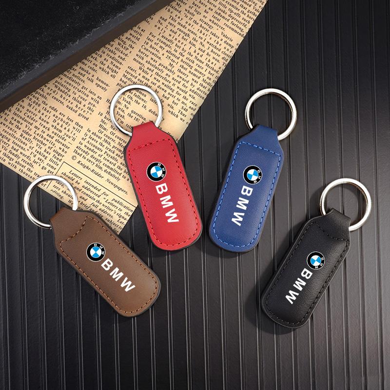 Leather Car Keychain Keyring Anti-Loss Key Holder Gift For BMW 1 2 3 4 5 7 Series X1 X3 X4 X5 X6 X7 F10 F20 F30 G20 G30 F15 F16 pdzr82