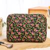 Цветочные восьмиугольные косметички для женщин, косметичка, большая вместимость, дорожная сумка для хранения, переносная сумка для туалетных принадлежностей, косметичка