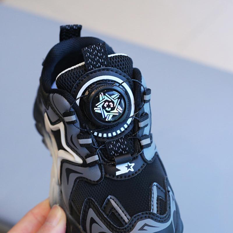 Детские кроссовки. Весенняя обувь для папы для мальчиков. Повседневная обувь для девочек с поворотными пуговицами. Красная детская обувь на мягкой подошве.